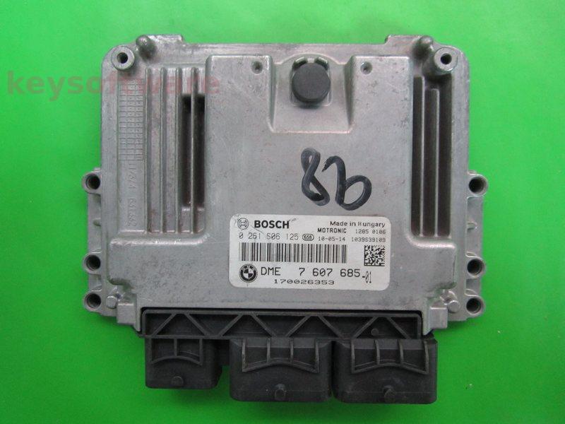 ECU Mini Cooper 1.6 DME7607685 0261S06125 MEV17.2.2