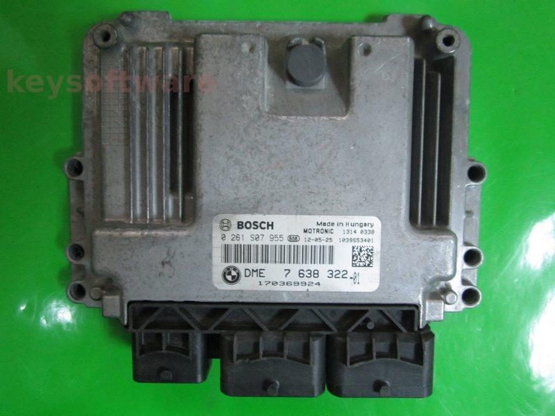 ECU Mini Cooper 1.6 DME7638322 0261S07955 MEV17.2.2