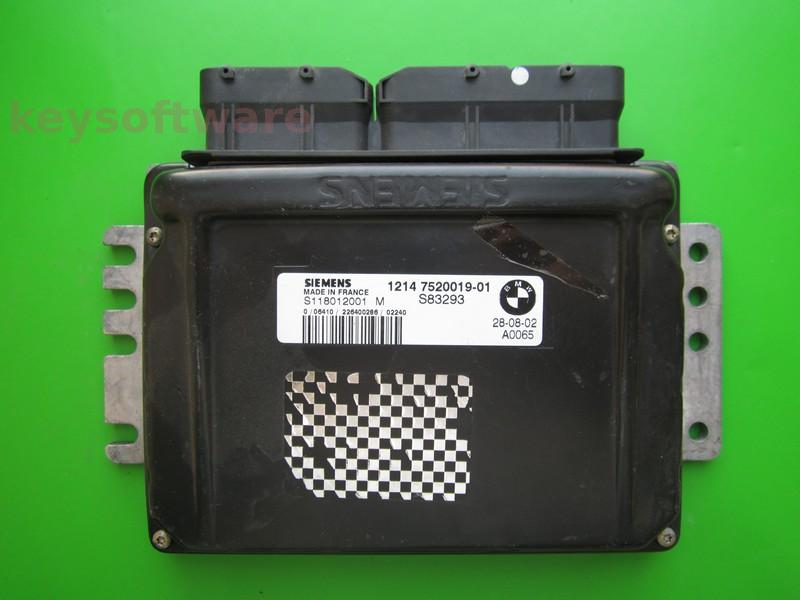 ECU Mini Cooper 1.6 7520019 S118012001M EMS2