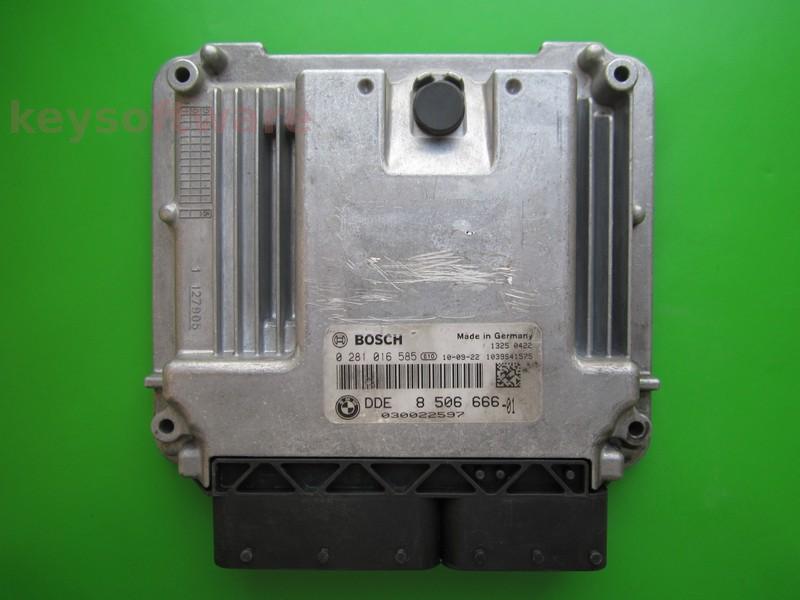 ECU Mini Cooper 1.6D DDE8506666 0281016585 EDC17C50