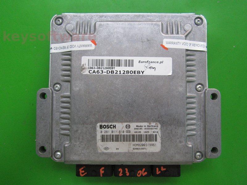 ECU Mitsubishi Space Star 1.9DID 8200319961 0281011610 EDC15C3