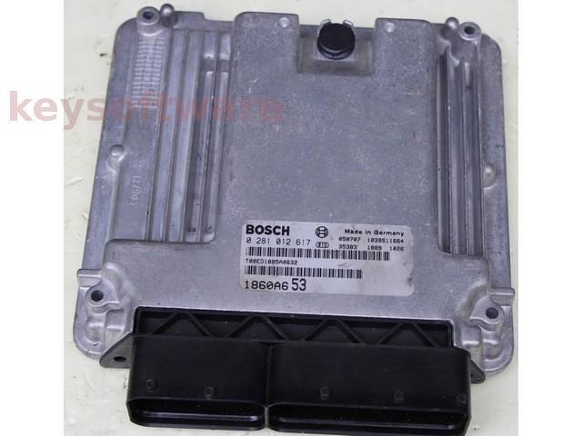 ECU Mitsubishi Lancer 2.0DID 1860A653 0281012617 EDC16U31 {