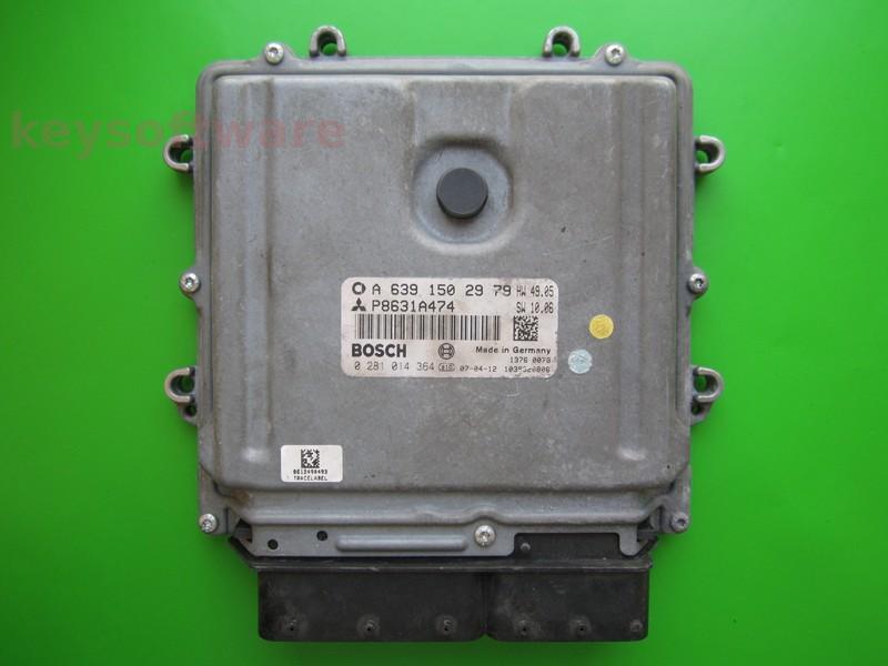 ECU Mitsubishi Colt 1.5DID P8631A474 0281014364 EDG16C33 }