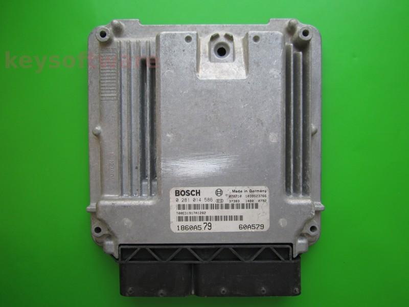 ECU Mitsubishi Lancer 2.0DID 1860A579 0281014586 EDC16U31 140CP}