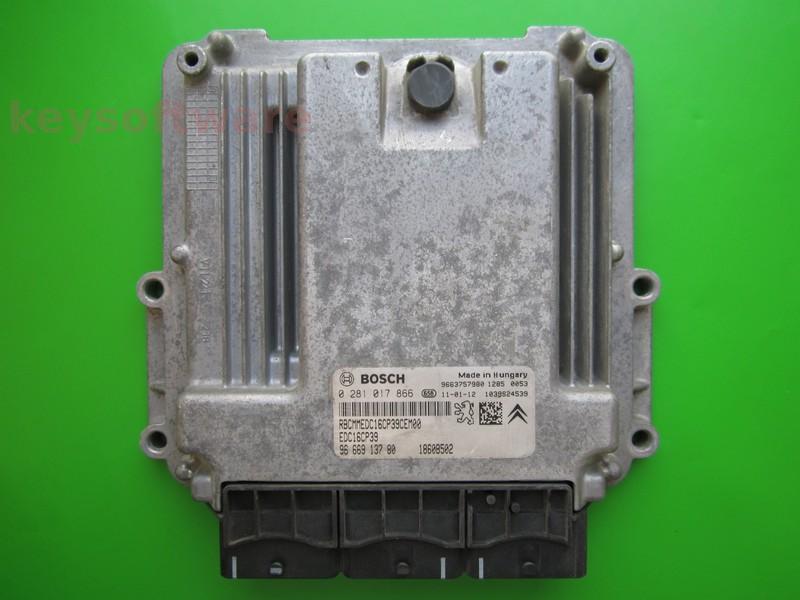 ECU Mitsubishi Outlander 2.2DID 9666913780 0281017866 EDC16CP39