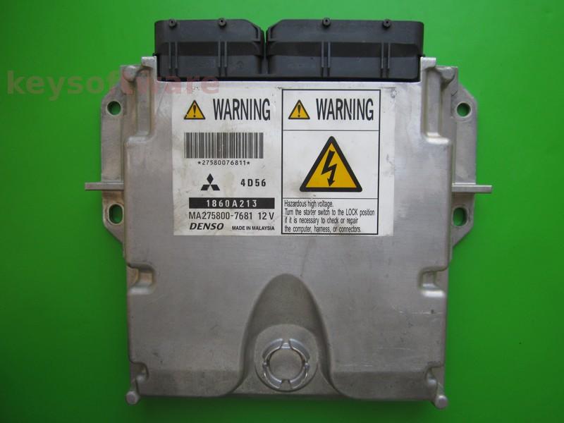 ECU Mitsubishi L200 2.5DID 1860A213 MA275800-7681 4D56