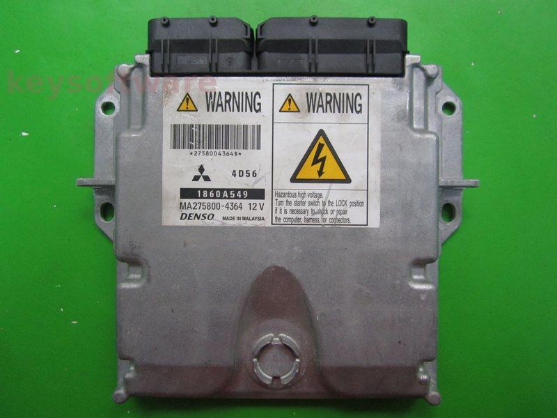 ECU Mitsubishi L200 2.5DID 1860A549 MA275800-4364 4D56