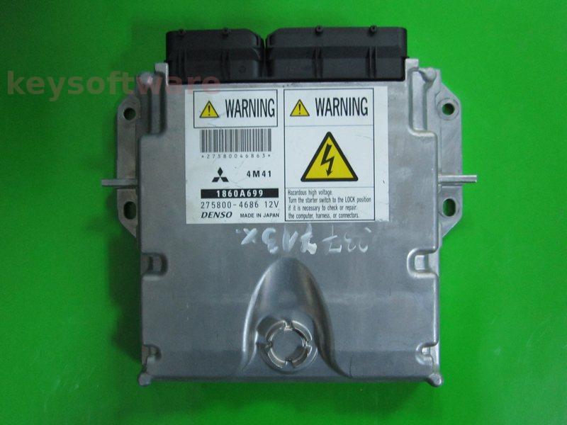 ECU Mitsubishi Pajero 3.2DID 1860A699 275800-4686 4M41