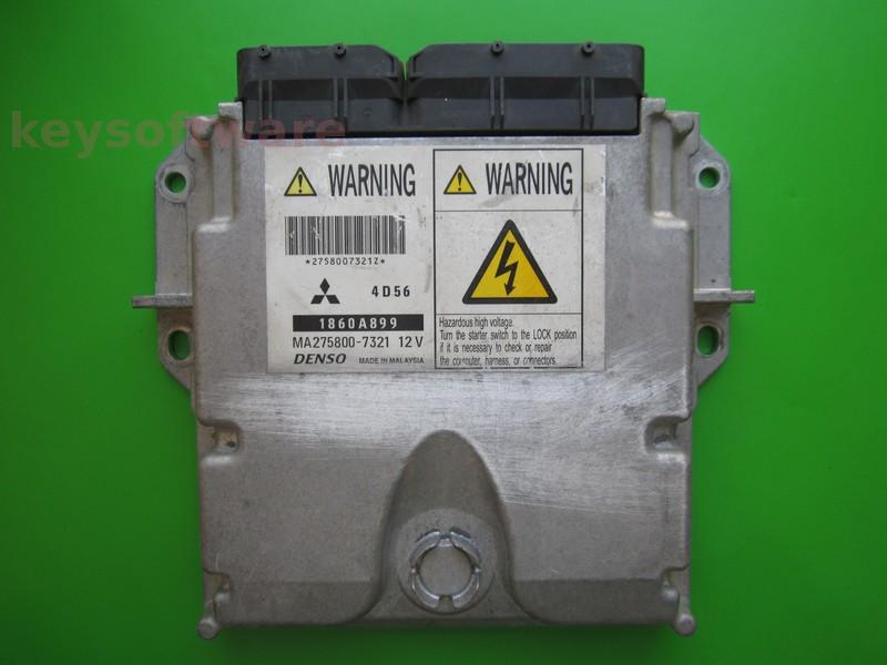 ECU Mitsubishi L200 2.5DID 1860A899 MA275800-7321 4D56