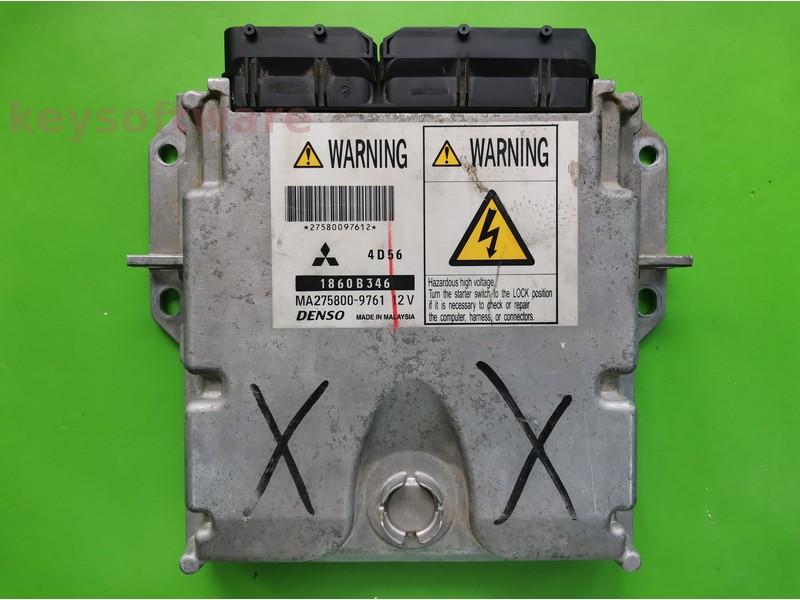 ECU Mitsubishi L200 2.5DID 1860B346 MA275800-9761 4D56