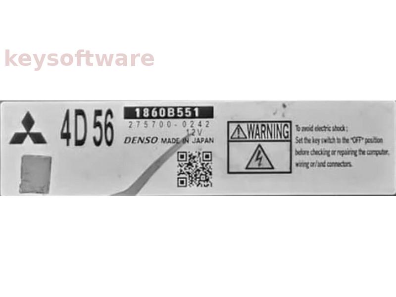 ECU Mitsubishi L200 2.5DID 1860B551 275700-0242 4D56