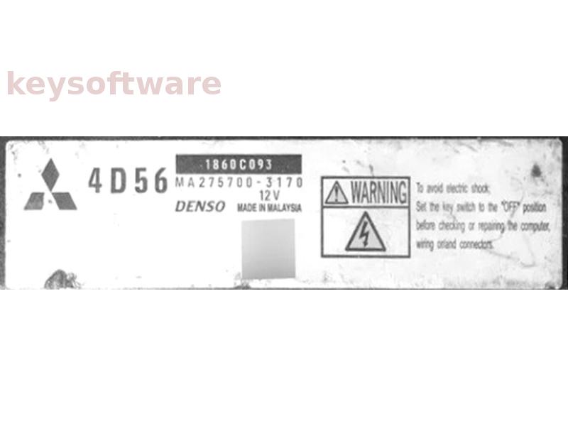 ECU Mitsubishi L200 2.5DID 1860C093 MA275700-3170 4D56 {