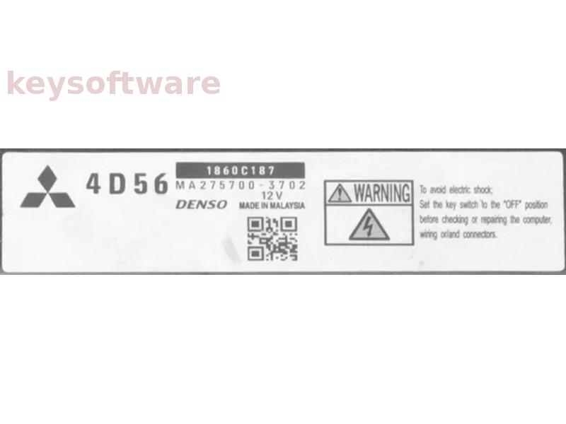 ECU Mitsubishi L200 2.5DID 1860C187 MA275700-3702 4D56 {