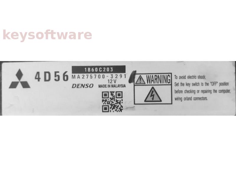 ECU Mitsubishi L200 2.5DID 1860C203 MA275700-3291 4D56 {