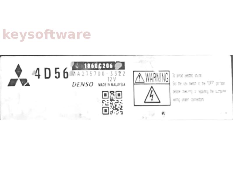 ECU Mitsubishi L200 2.5DID 1860C206 MA275700-3322 4D56 {
