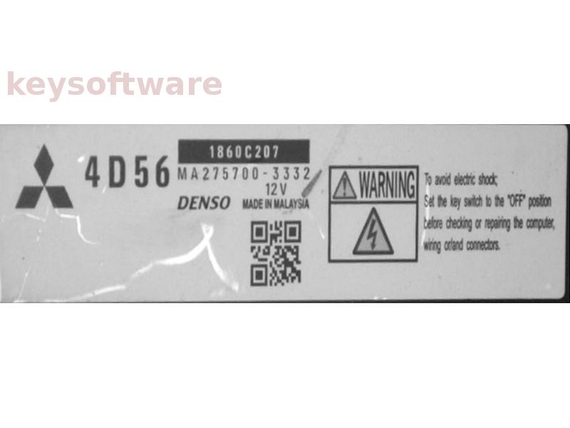 ECU Mitsubishi L200 2.5DID 1860C207 MA275700-3332 4D56 {