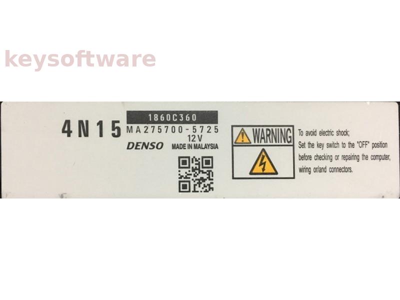 ECU Mitsubishi L200 2.4DID 1860C360 MA275700-5725 4N15 {