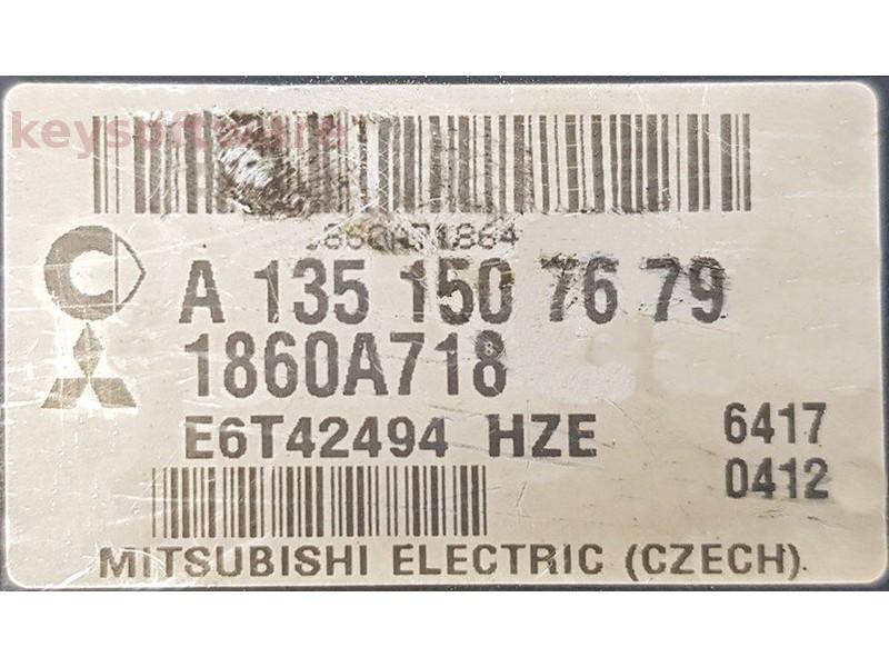 ECU Mitsubishi Colt 1.5 1860A718 A1351507679 E6T42{