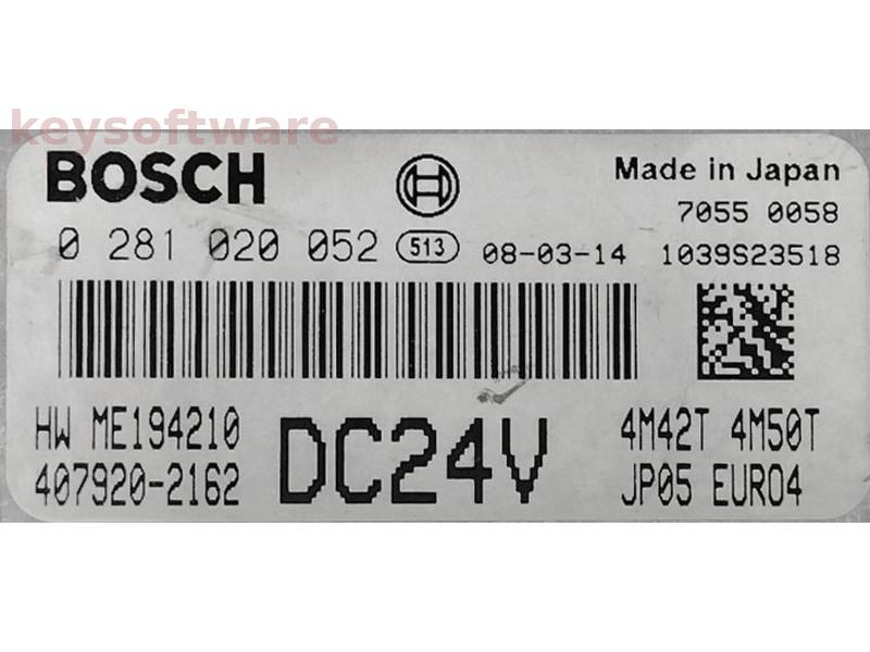 ECU Mitsubishi Canter 3.0 ME194210 0281020052 EDC17C49 {