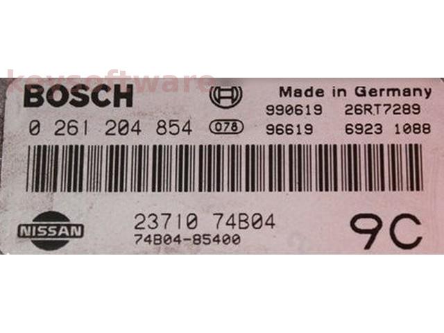 ECU Nissan Micra 1.3 74B04 85400 0261204854 M1.9.5 {