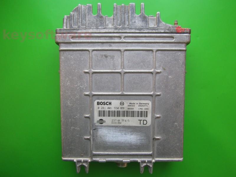 ECU Nissan Terrano 2.7TD 23710 7F415 0281001550 MSA15.5