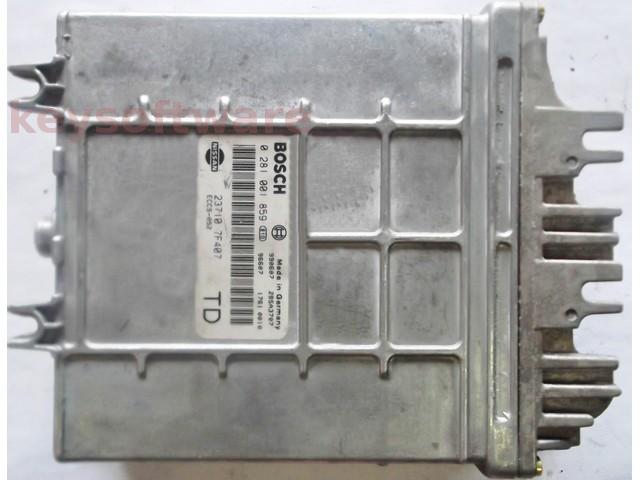ECU Nissan Terrano 2.7TD 23710 7F407 0281001859 MSA15.5 {