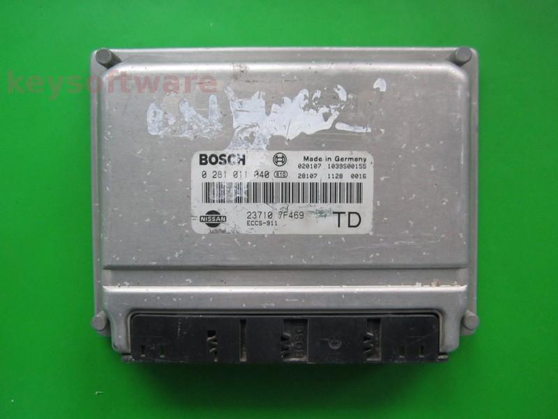 ECU Nissan Terrano 2.7TDI 23710 7F469 0281011040 EDC15V+1