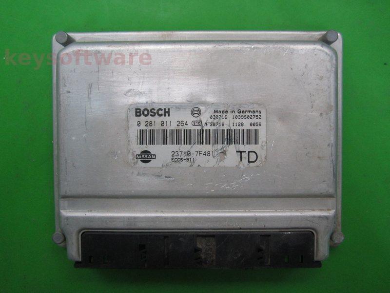 ECU Nissan Terrano 2.7TDI 23710-7F4B1 0281011264 EDC15V+