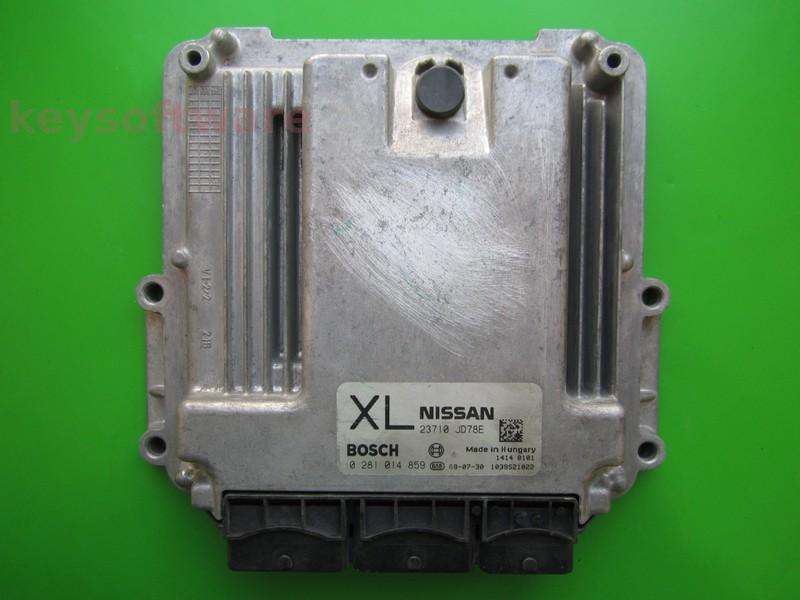 ECU Nissan Qashqai 2.0DCI 23710 JD78E 0281014859 EDC16CP33 {+