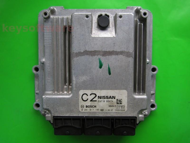 ECU Nissan Qashqai 2.0DCI 23710 BB47A 0281017185 EDC16CP33