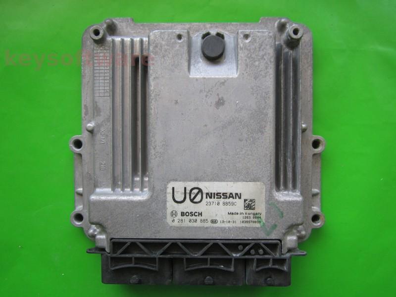 ECU Nissan Qashqai 1.6DCI 23710 BB59C 0281030885 EDC17C42