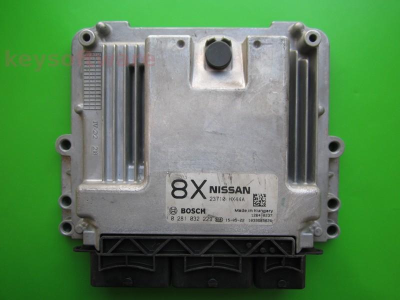 ECU Nissan Qashqai 2.0DCI 23710 HX44A 0281032229 EDC17C84