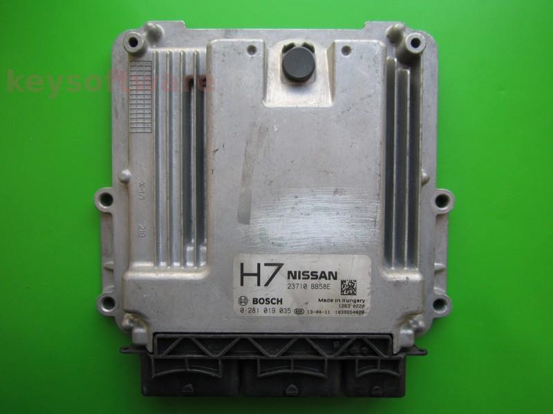 ECU Nissan Qashqai 1.6DCI 23710 BB58E 0281019035 EDC17C42