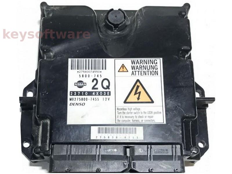 ECU Nissan Navara 2.5DCI 237104X03E MB275800-7455 174CP {