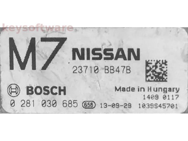 ECU Nissan Qashqai 2.0DCI 23710 BB47B 0281030685 EDC16CP33 {