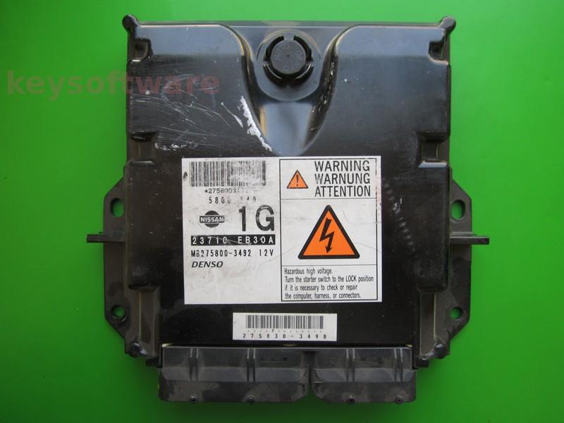 ECU Nissan Pathfinder 2.5DCI 23710 EB30A MB275800-3492 174CP }