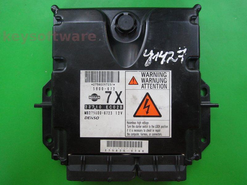 ECU Nissan Navara 2.5DCI 23710 EC02B MB275800-6723 174CP