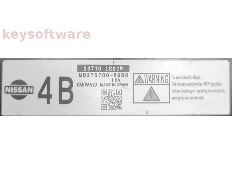 ECU Nissan Cabstar 2.5DCI 23710 LC60B MB275700-6960 4B