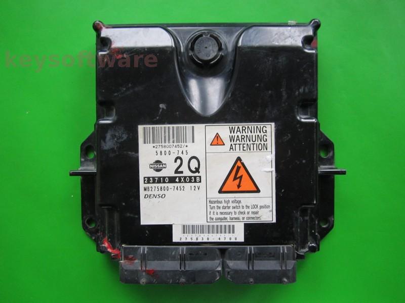 ECU Nissan Navara 2.5DCI 23710 4X03B MB275800-7452 174CP {+