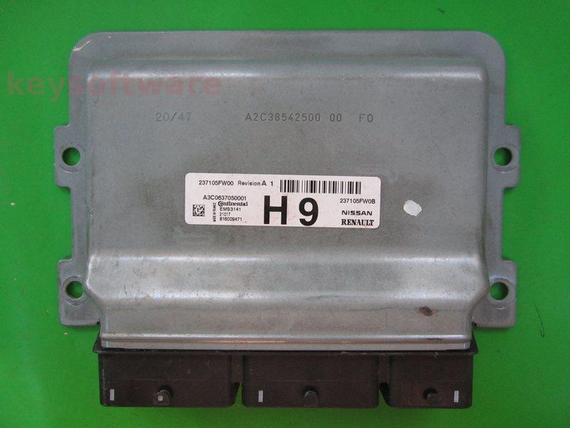 ECU Nissan Micra 1.0 237105FW0B EMS3141