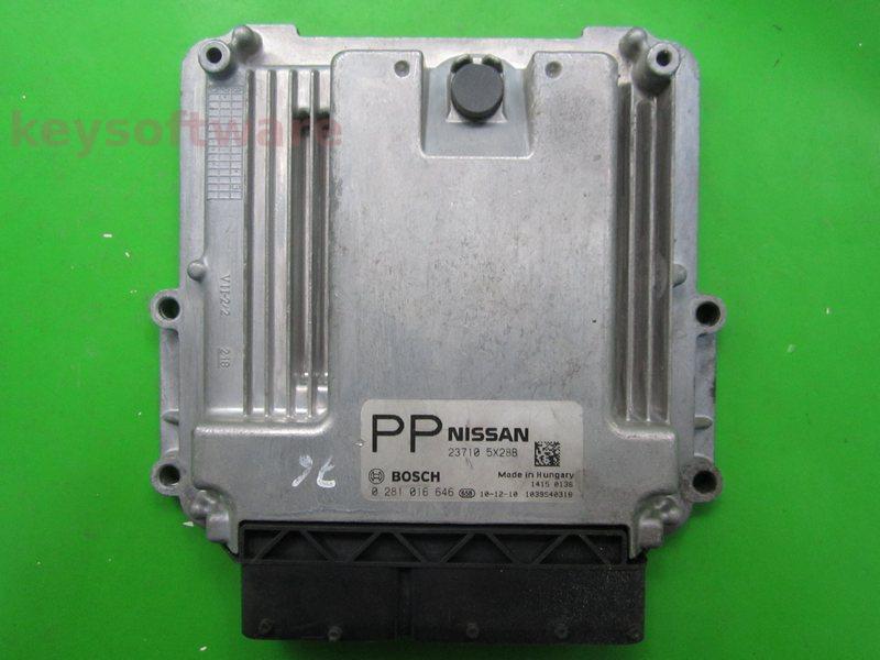 ECU Nissan Navara 3.0DCI 23710 5X28B 0281016646 EDC16CP42