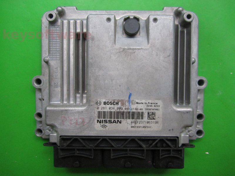 ECU Nissan Micra 1.5DCI 237106319R 0281034009 EDC17C84