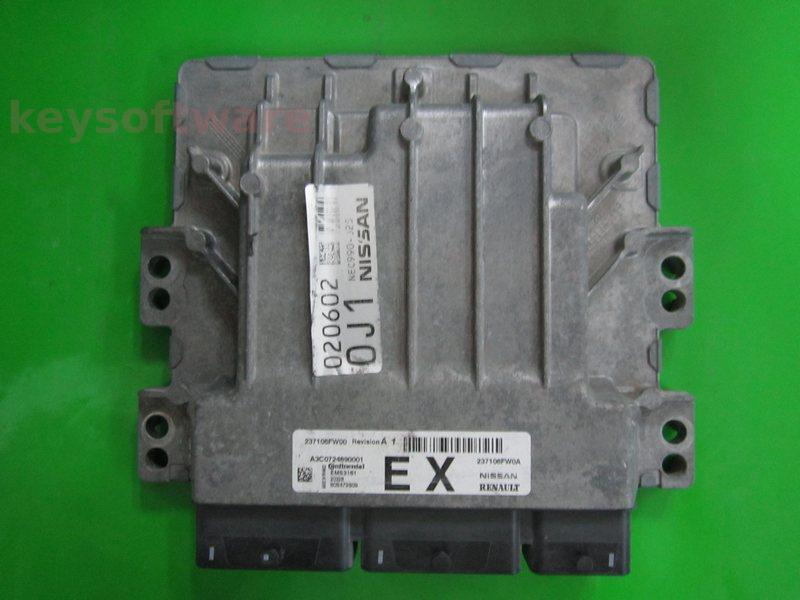ECU Nissan Qashqai 1.3 237108FW0A A2C0724890001 EMS3161