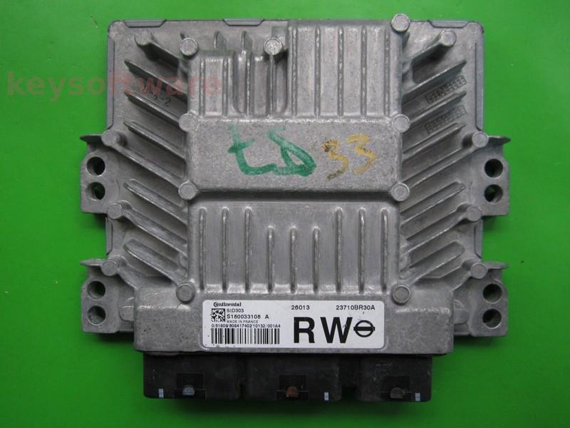 ECU Nissan Qashqai 1.5DCI 23710BR30A S180033108A SID303 {