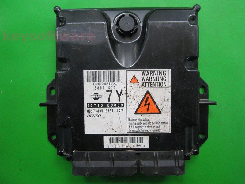 ECU Nissan Navara 2.5DCI 23710 EC03C MB275800-6734 174CP {