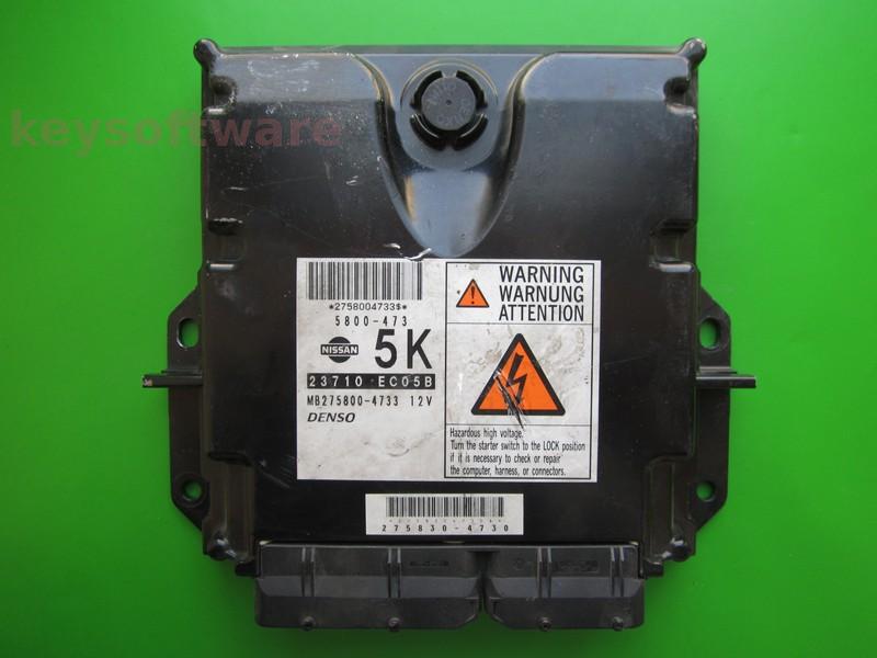 ECU Nissan Pathfinder 2.5DCI 23710 EC05B MB275800-4733 174CP