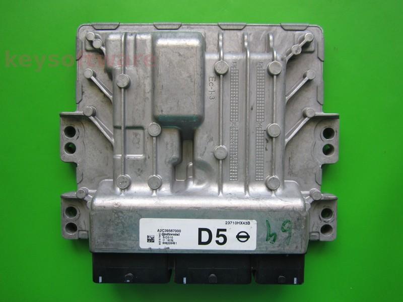 ECU Nissan Qashqai 1.5DCI 23710HX43B A2C39567000 SID310