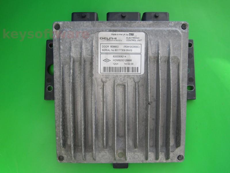 ECU Nissan Almera 1.5DCI 8200308214 80985D DDCR {