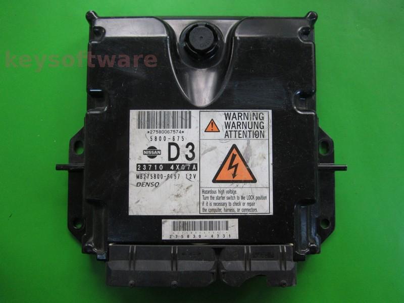 ECU Nissan Navara 2.5DCI 23710 4X07A MB275800-6757 174CP }