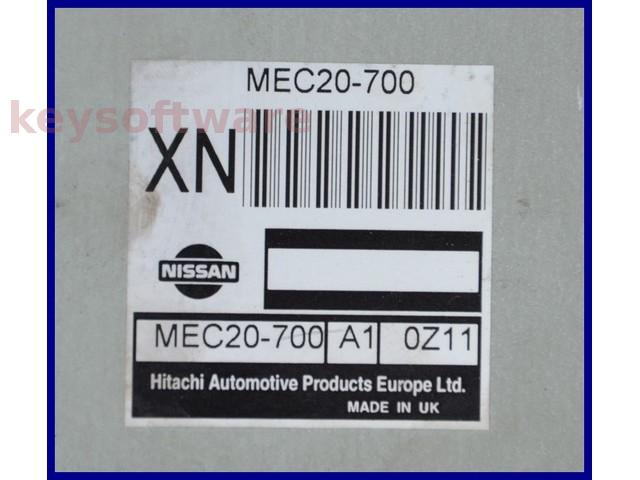 ECU Nissan Almera 1.8 MEC20-700 XN {